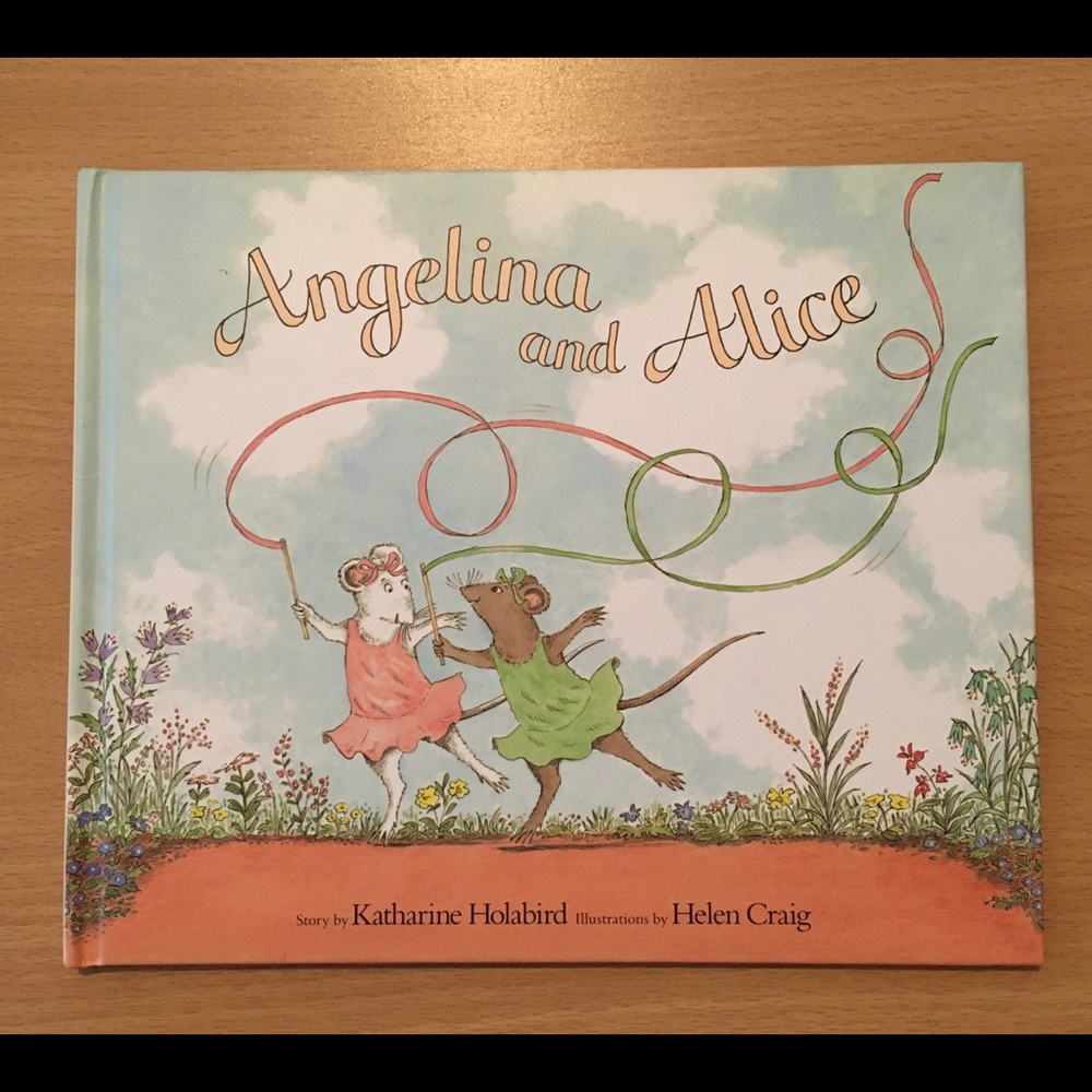 EUC Angelina and Alice Hardcover HC Book Ballerina Large Rectangular Format